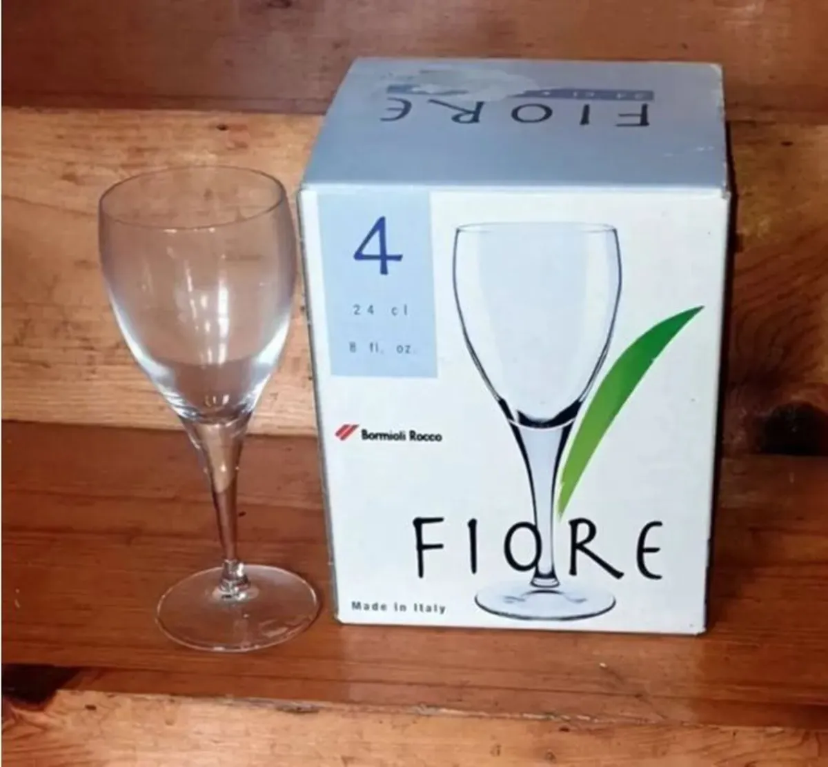BNIB Bormioli Rocco Fiore Wine Glasses (Set of 4) - Image 2