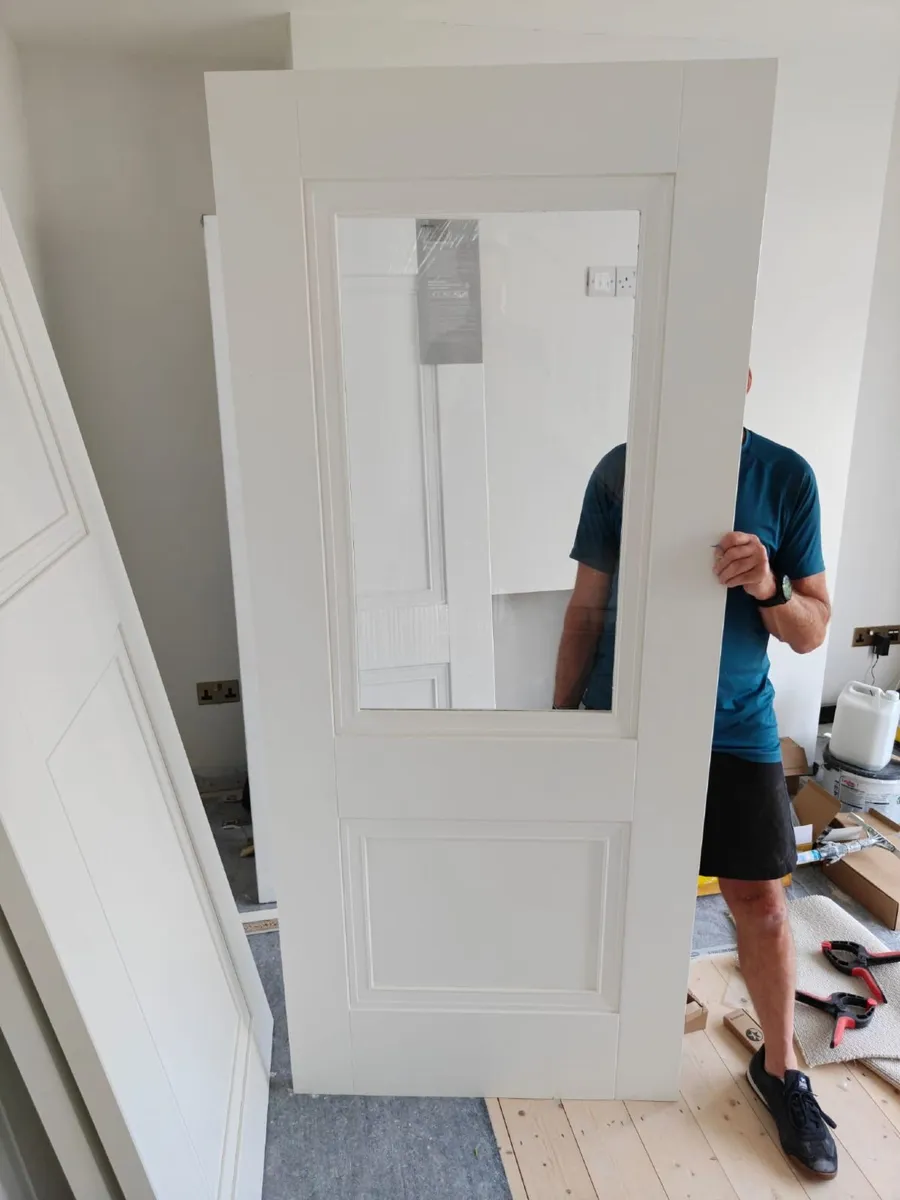 Internal Glass Door - Seadec Darwin White - Image 1