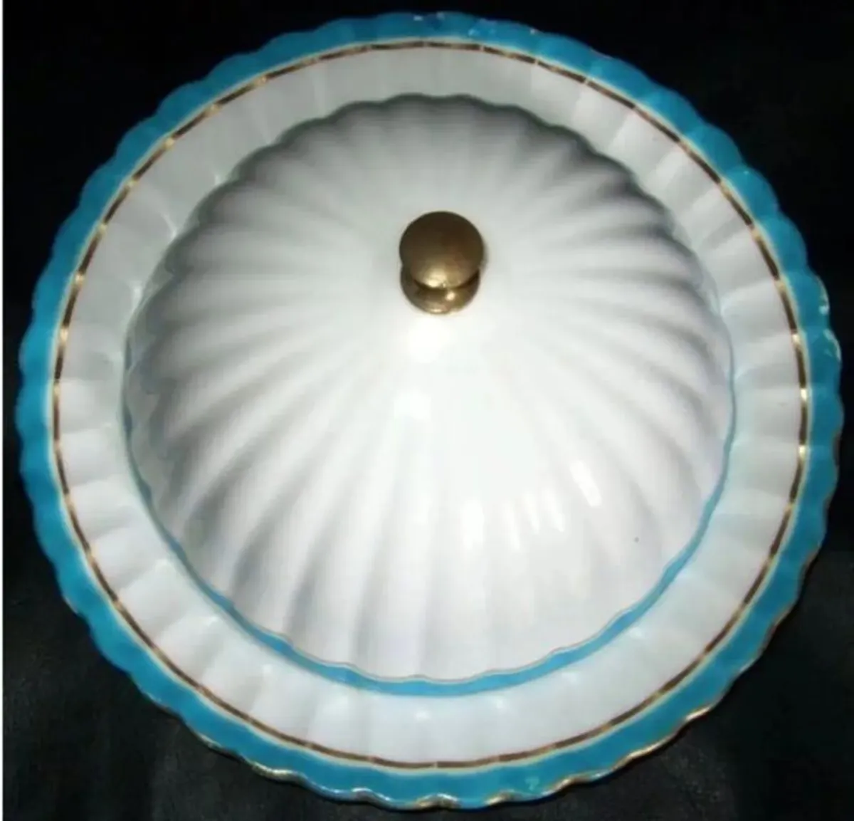 Antique Fine Bone China Muffin/Butter Dish - Image 4