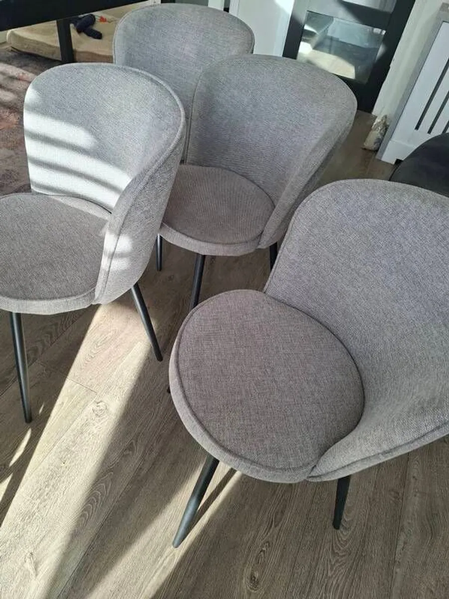 Dining chairs x 4 - Image 3