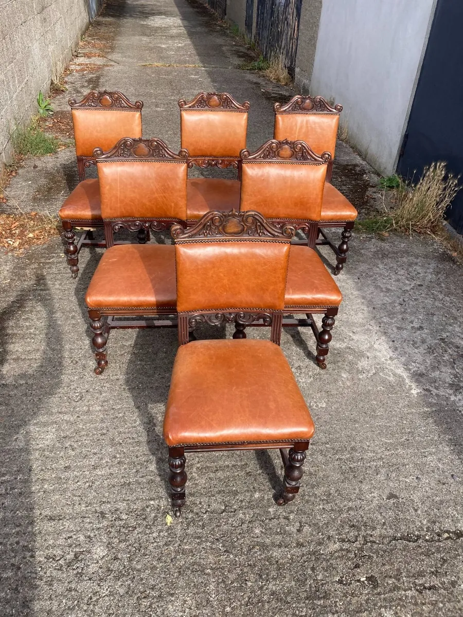 Antique Chairs x 6 - Image 2