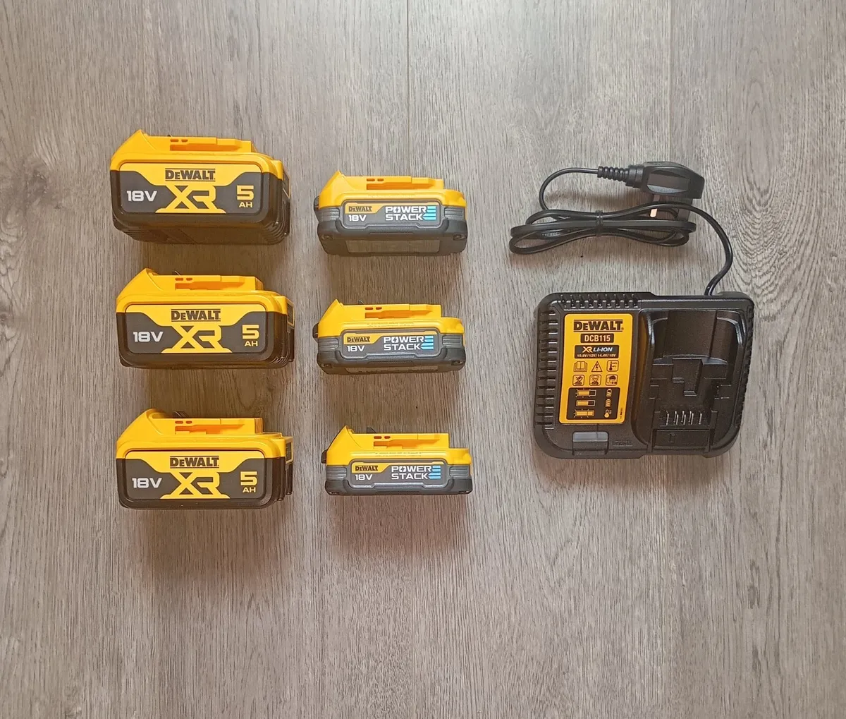 DeWalt Batteries & Charger (New) - Image 1