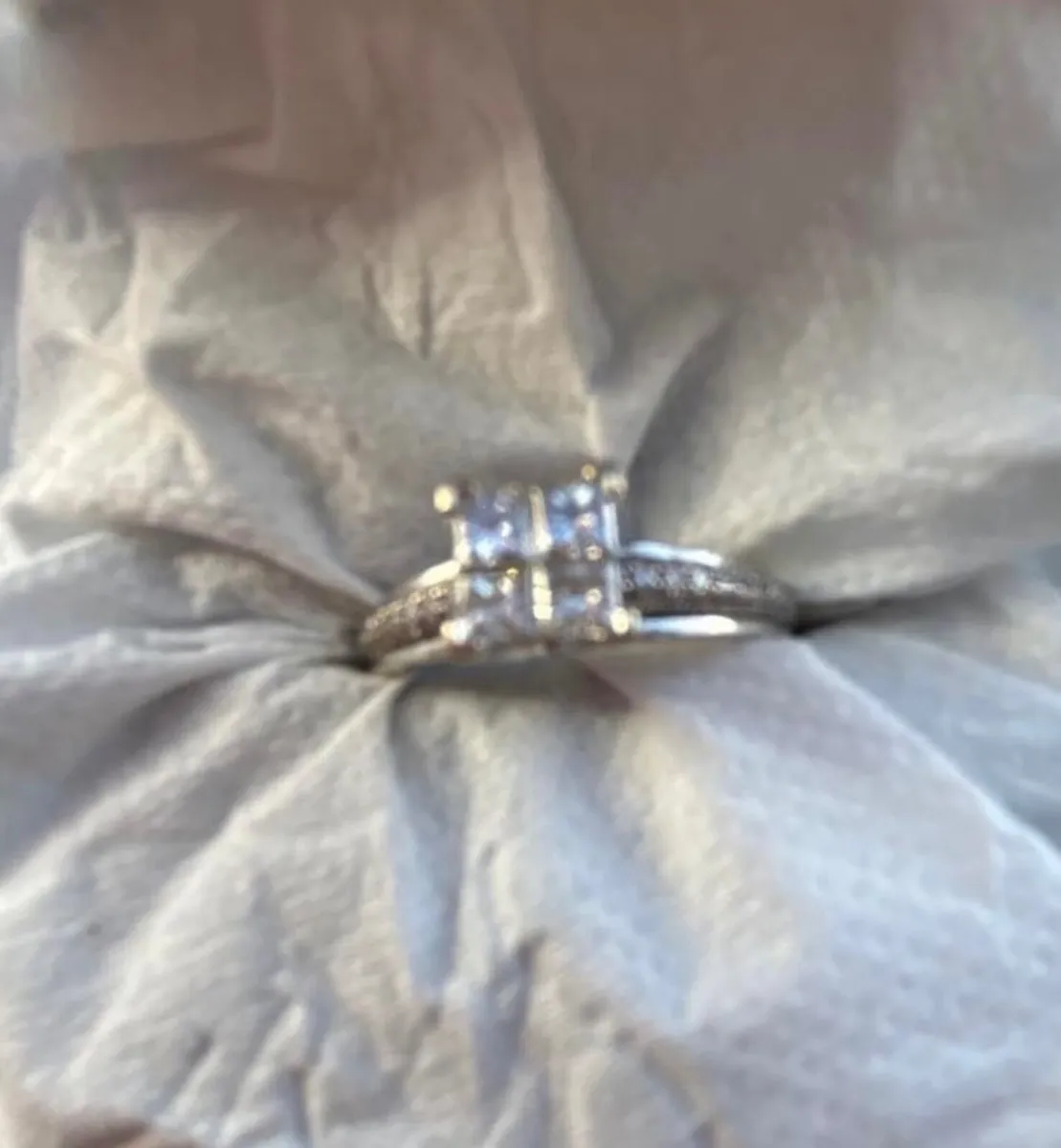 Antwerp White Gold Diamond Quad Cluster Ring — 4 P - Image 1