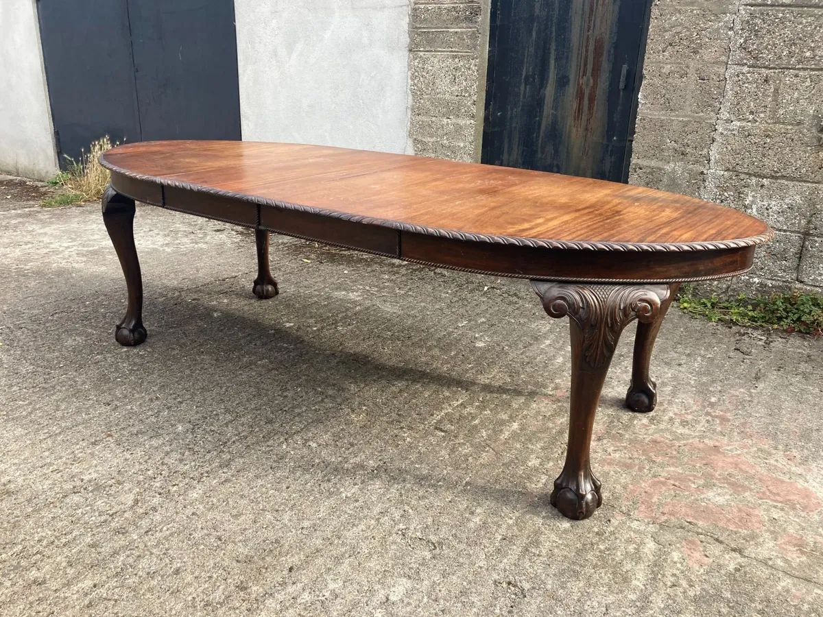 Antique Table - Extending - 2 Leaves - Image 3