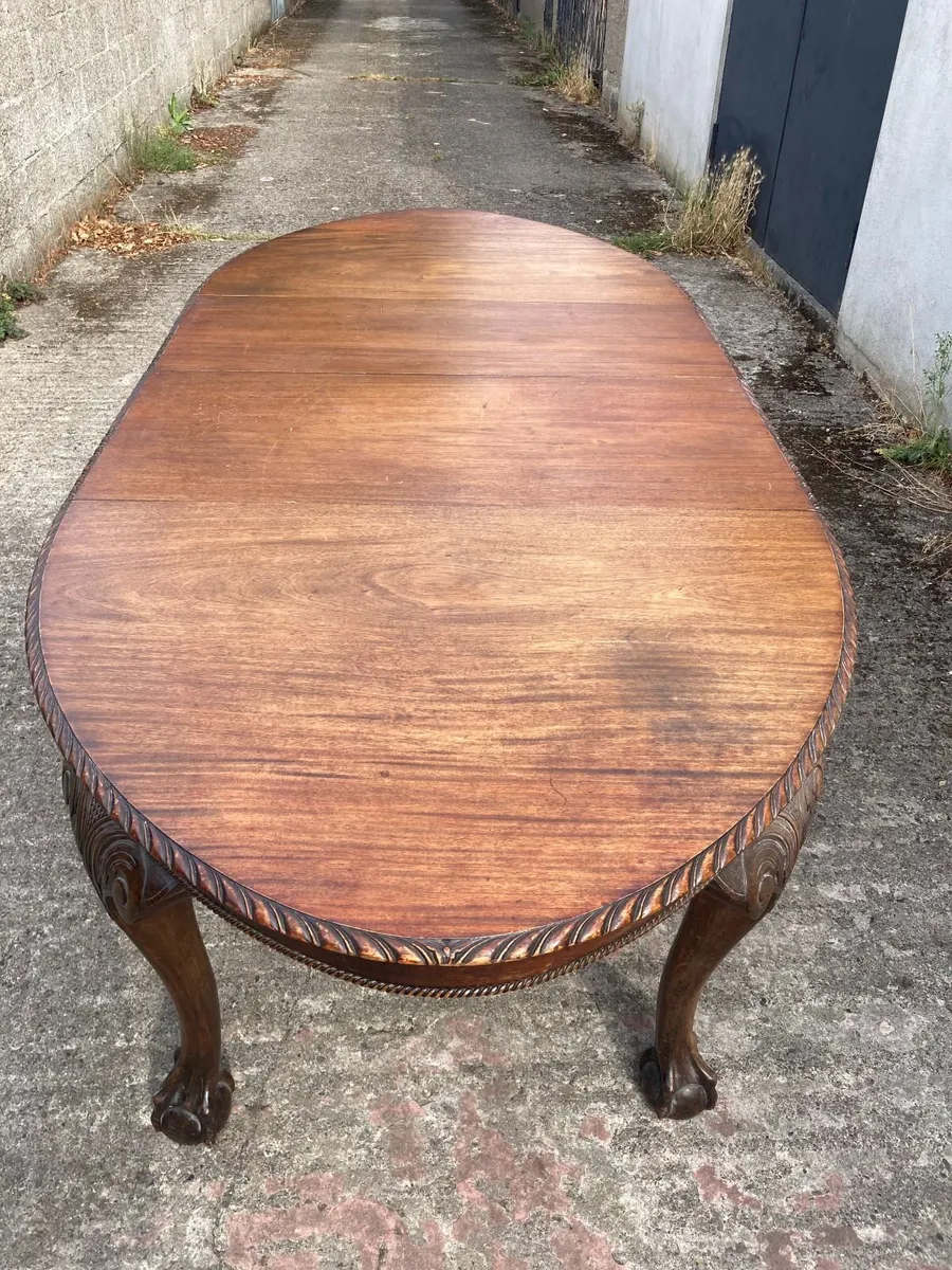 Antique Table - Extending - 2 Leaves - Image 4