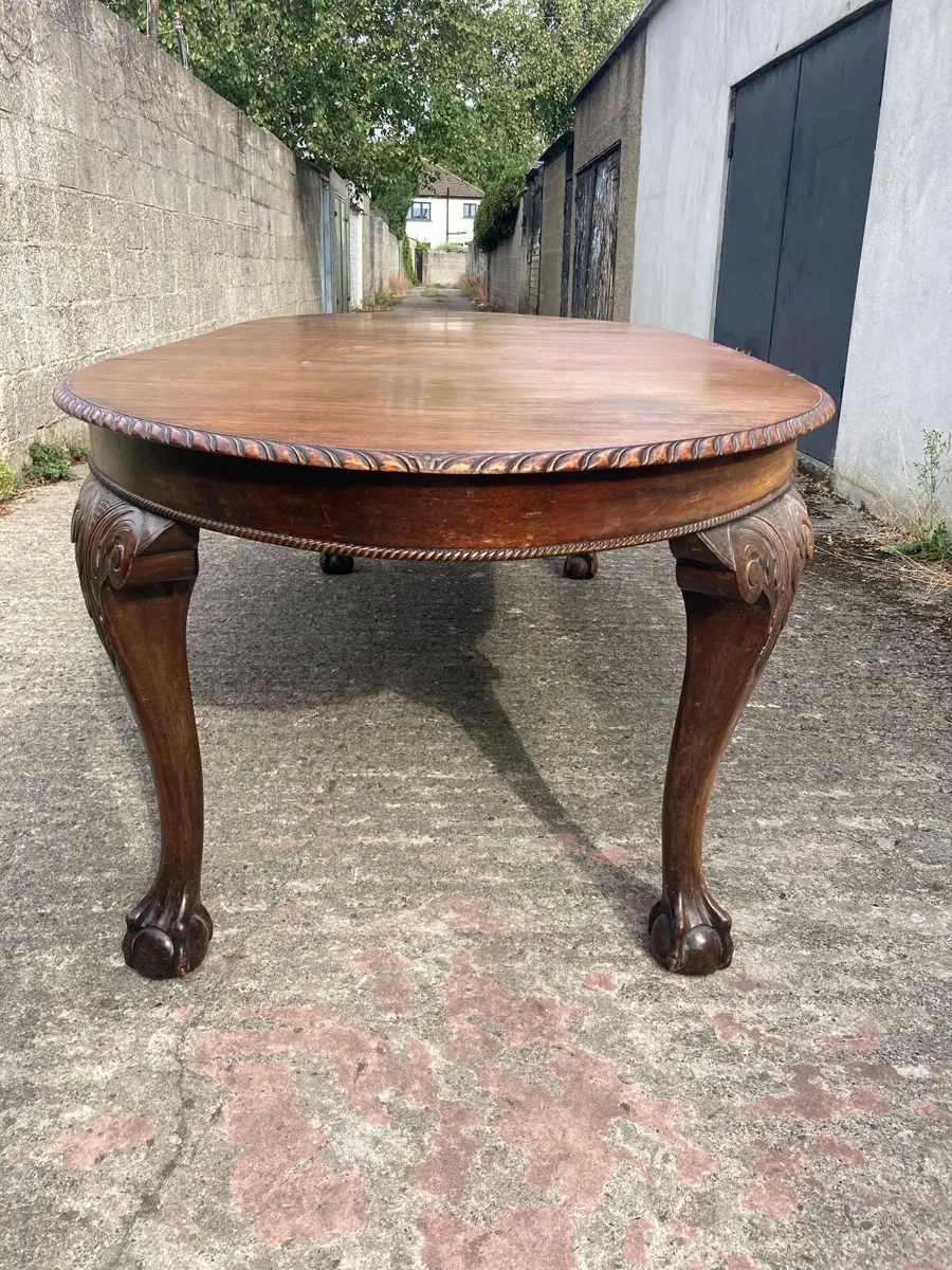 Antique Table - Extending - 2 Leaves - Image 2