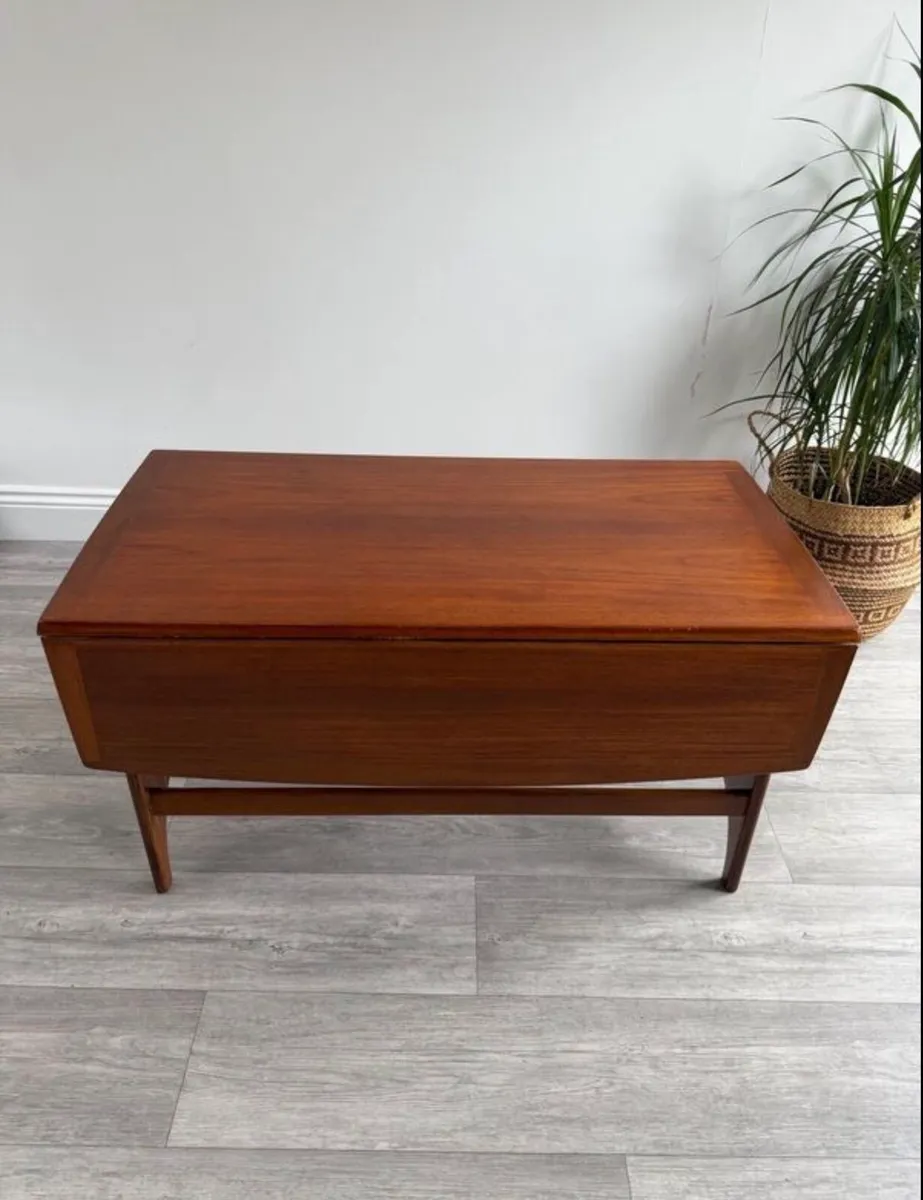 Mid Century Drop Leaf Coffee Table - Image 4