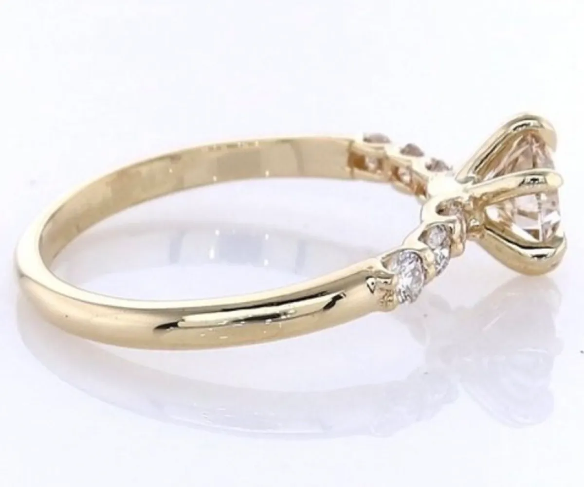 14 kt. Yellow gold - 0.68ct. tw. Diamond Ring - Image 3