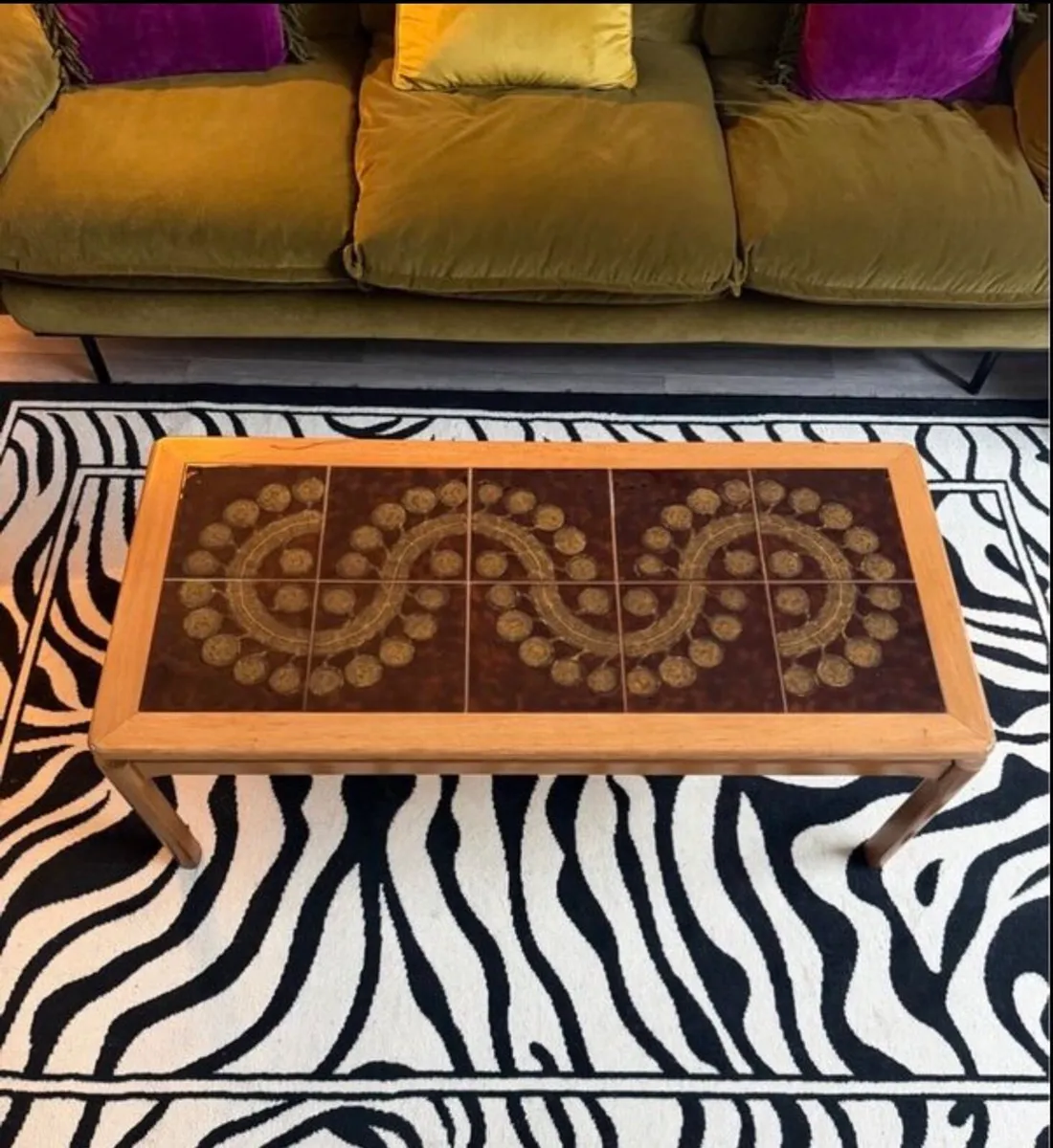 Mid Century Tiled Coffee Table - Image 2