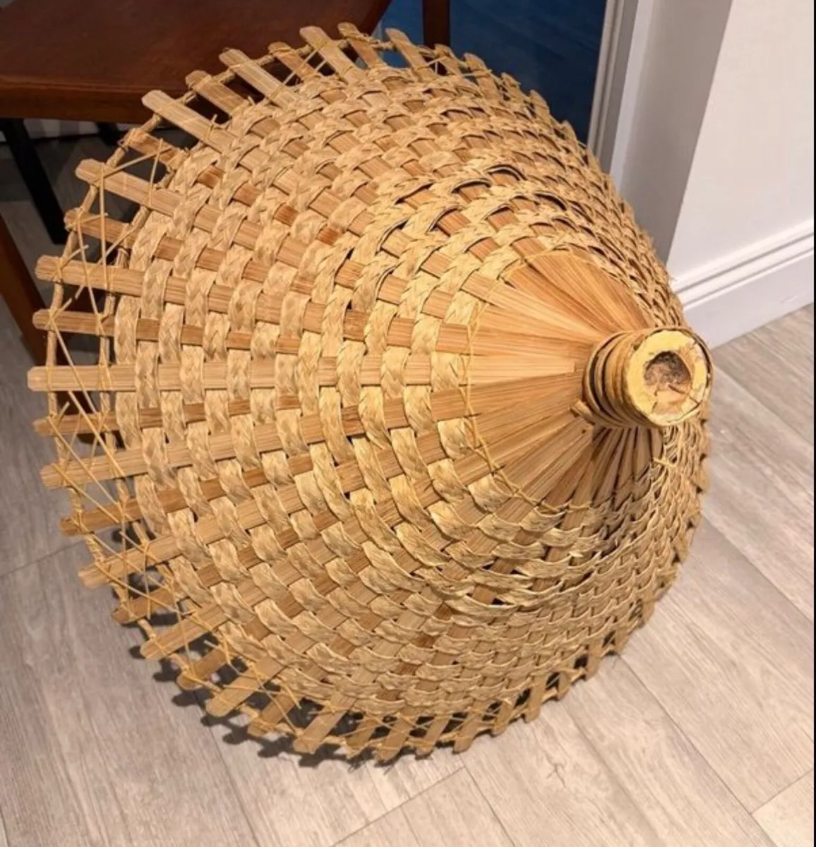 Mid Century Bamboo Floor Lamp - Image 4