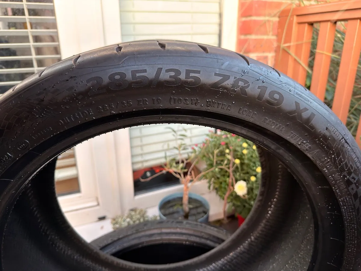 Continental Sportcontact 7 255/35 and 285 35 r19 - Image 2