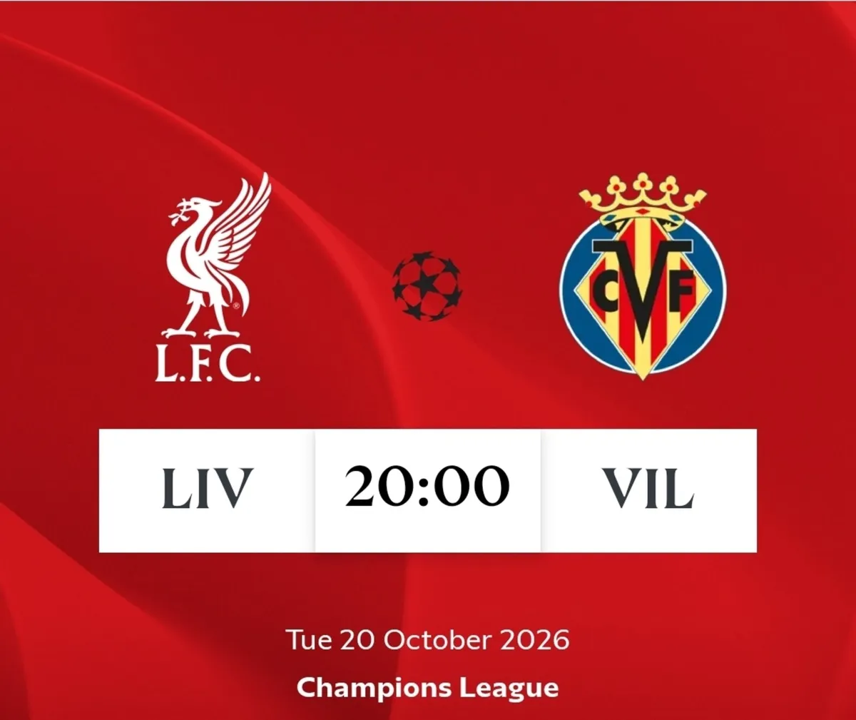 Liverpool ticket Vs Villareal - Image 1