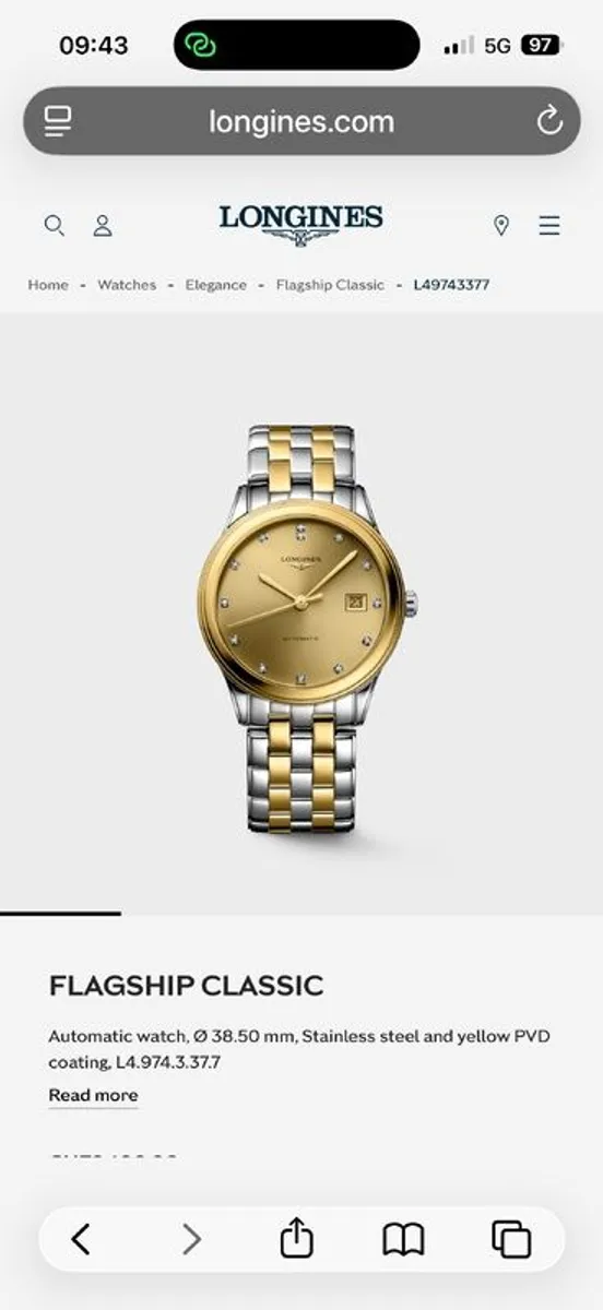 Longines Flagship dress watch from 2025 for sale - Image 4