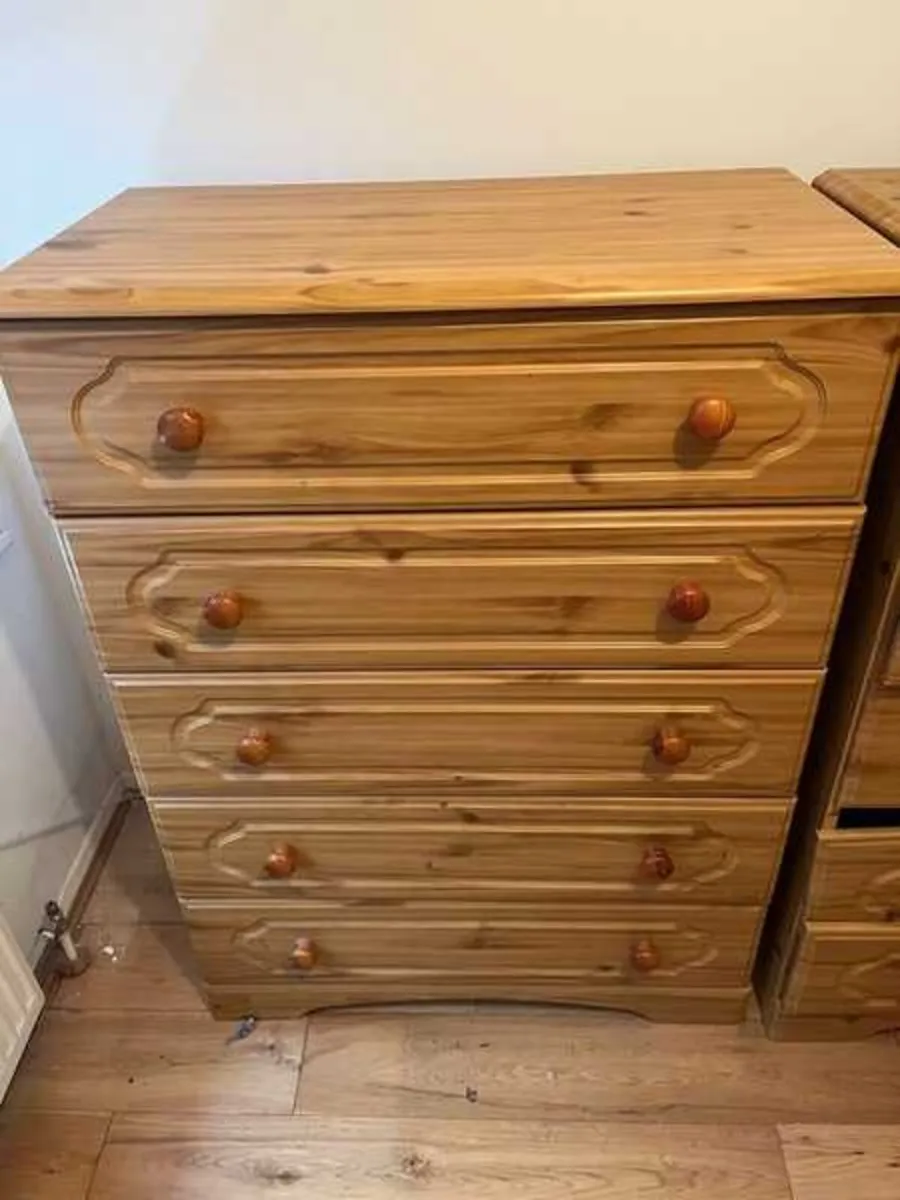 Large solid chest of drawers