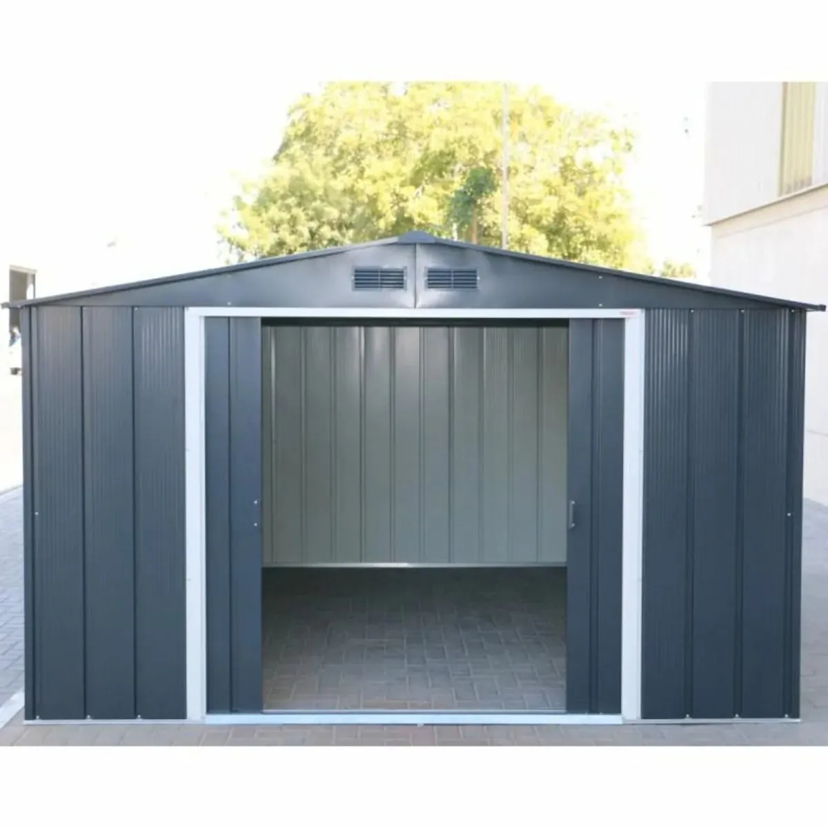 🏡 10x12 ECO STEEL GARDEN SHED – ANTHRACITE GREY - Image 3