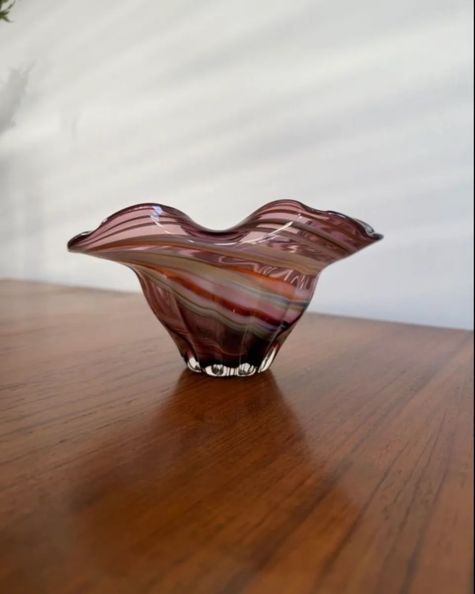 Vintage Glass Bowl - Image 1