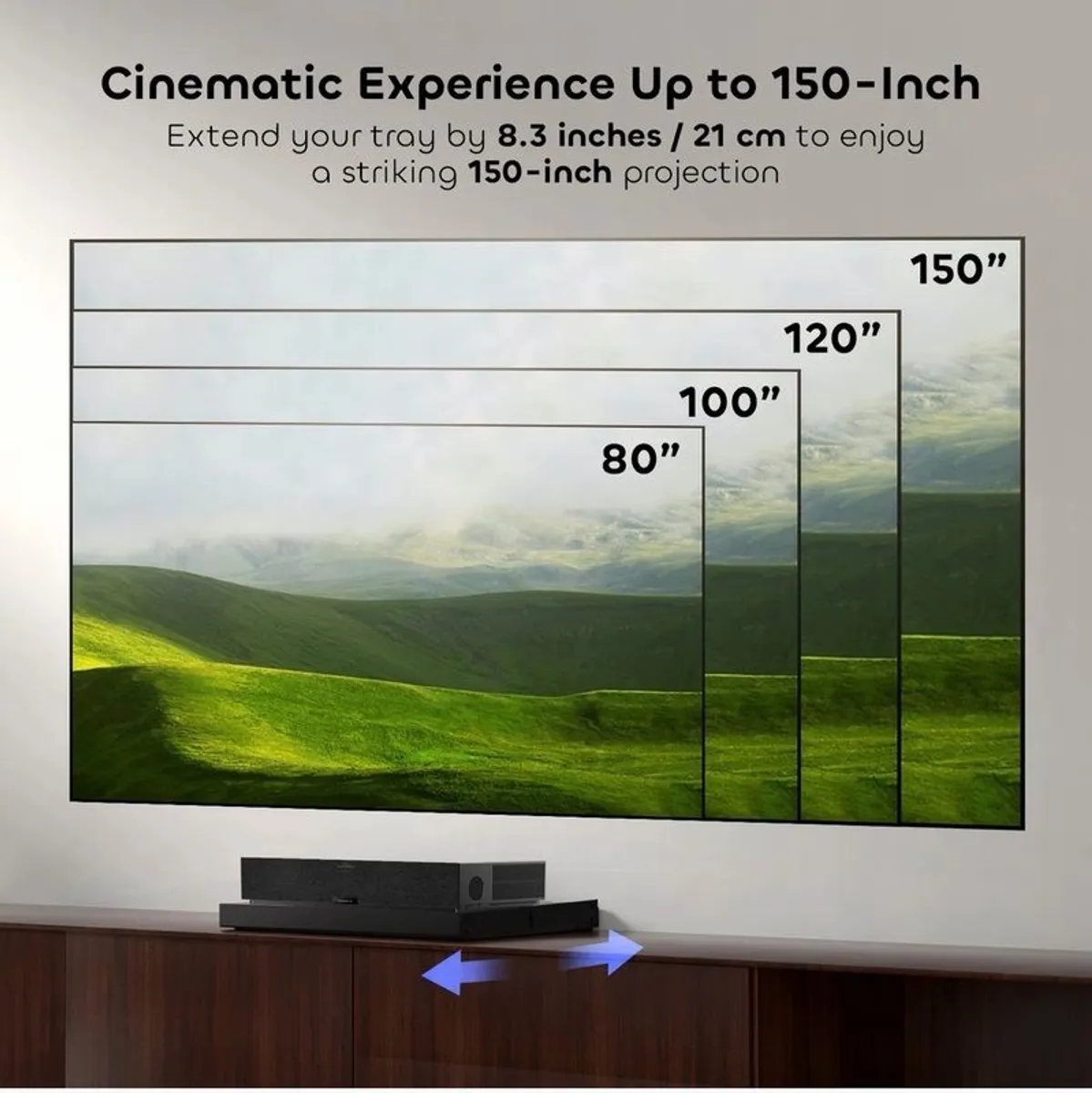 Motorised Intelligent Sliding Tray For UST Projectors - Image 1