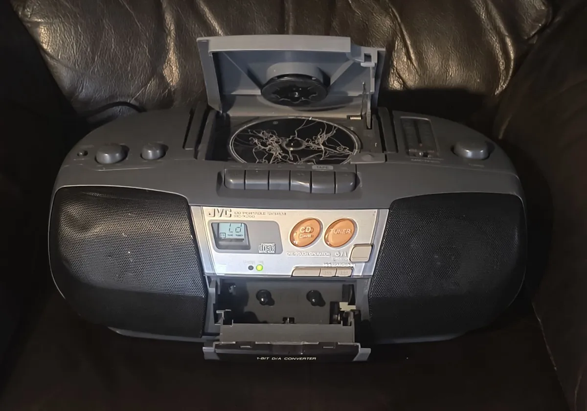 JVC Portable Music System radio boombox - Image 1
