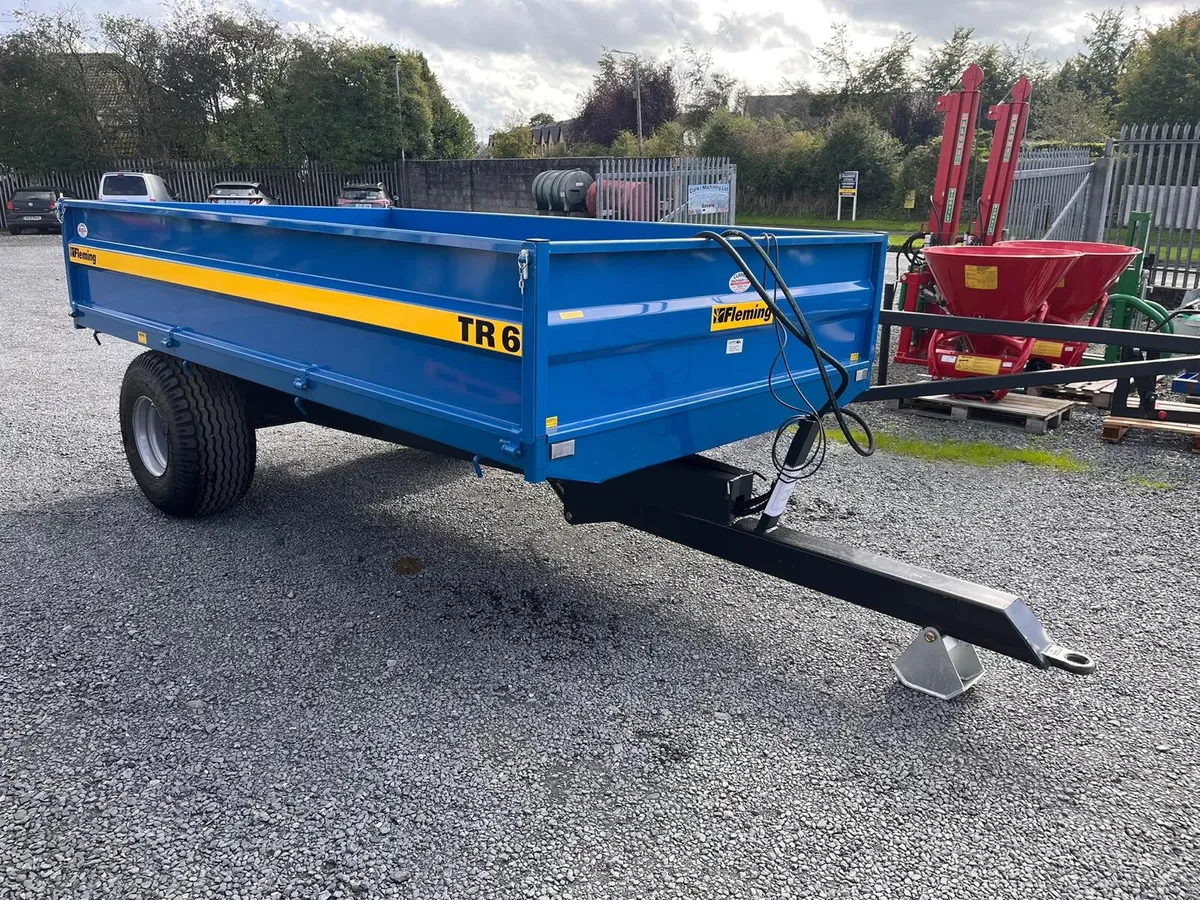 Fleming 12x7 Tipping Trailer- In Stock Now - Image 1