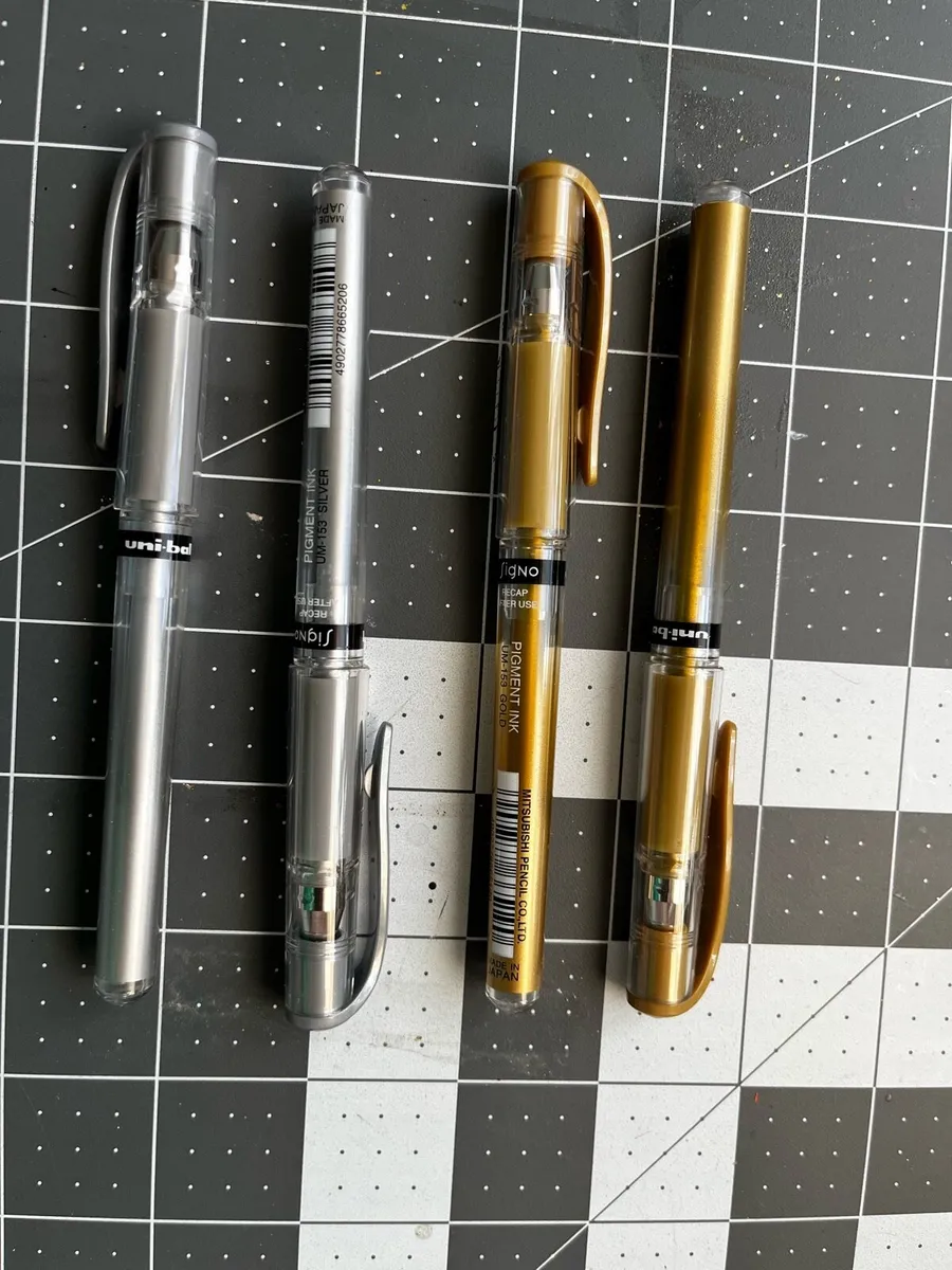 Four Uni Ball Signo Pens - Image 2