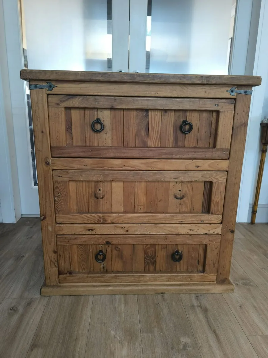 Mexican-style rustic dresser.