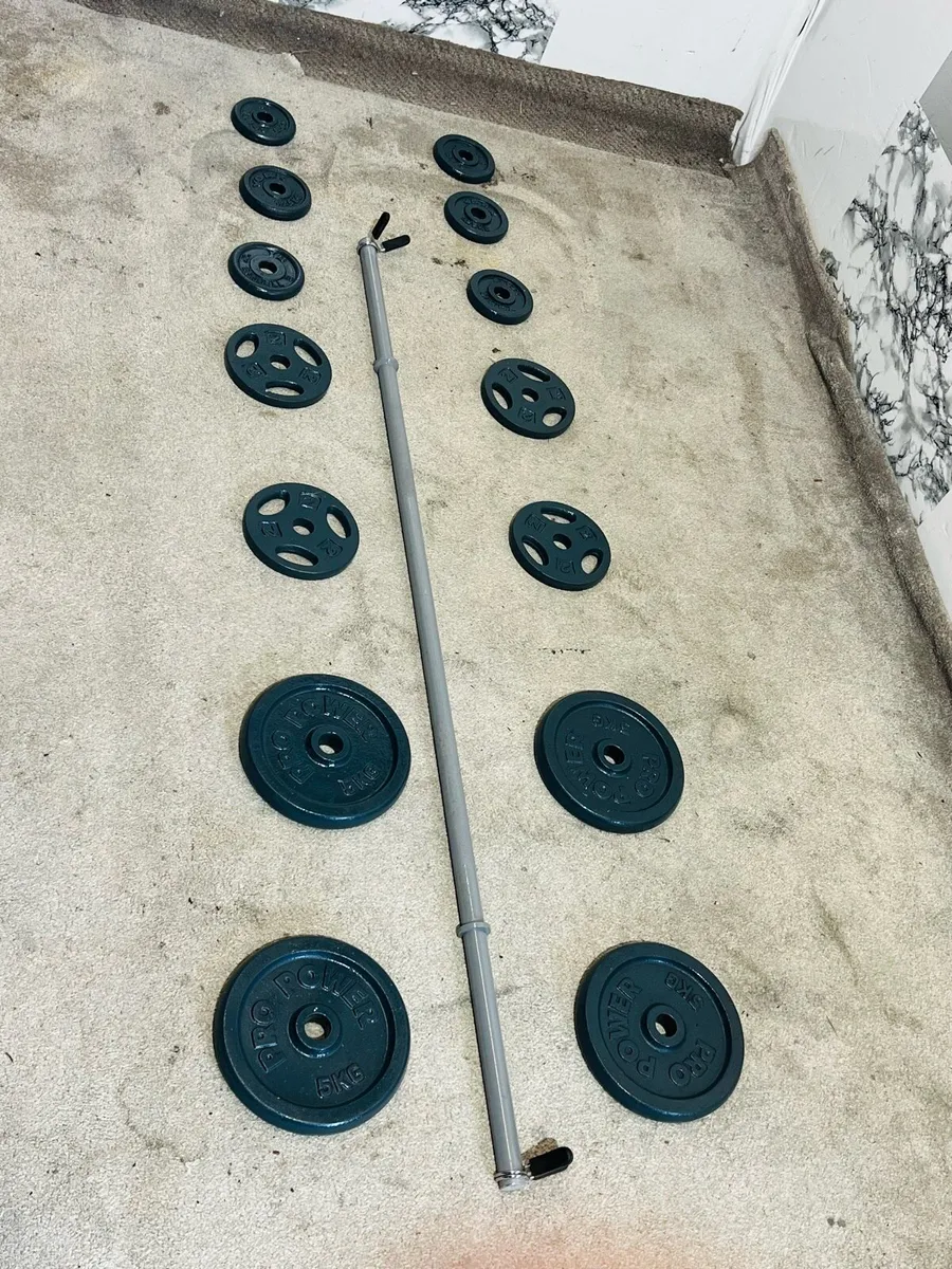 IRON WEIGHTS BARBELL SET - Image 1