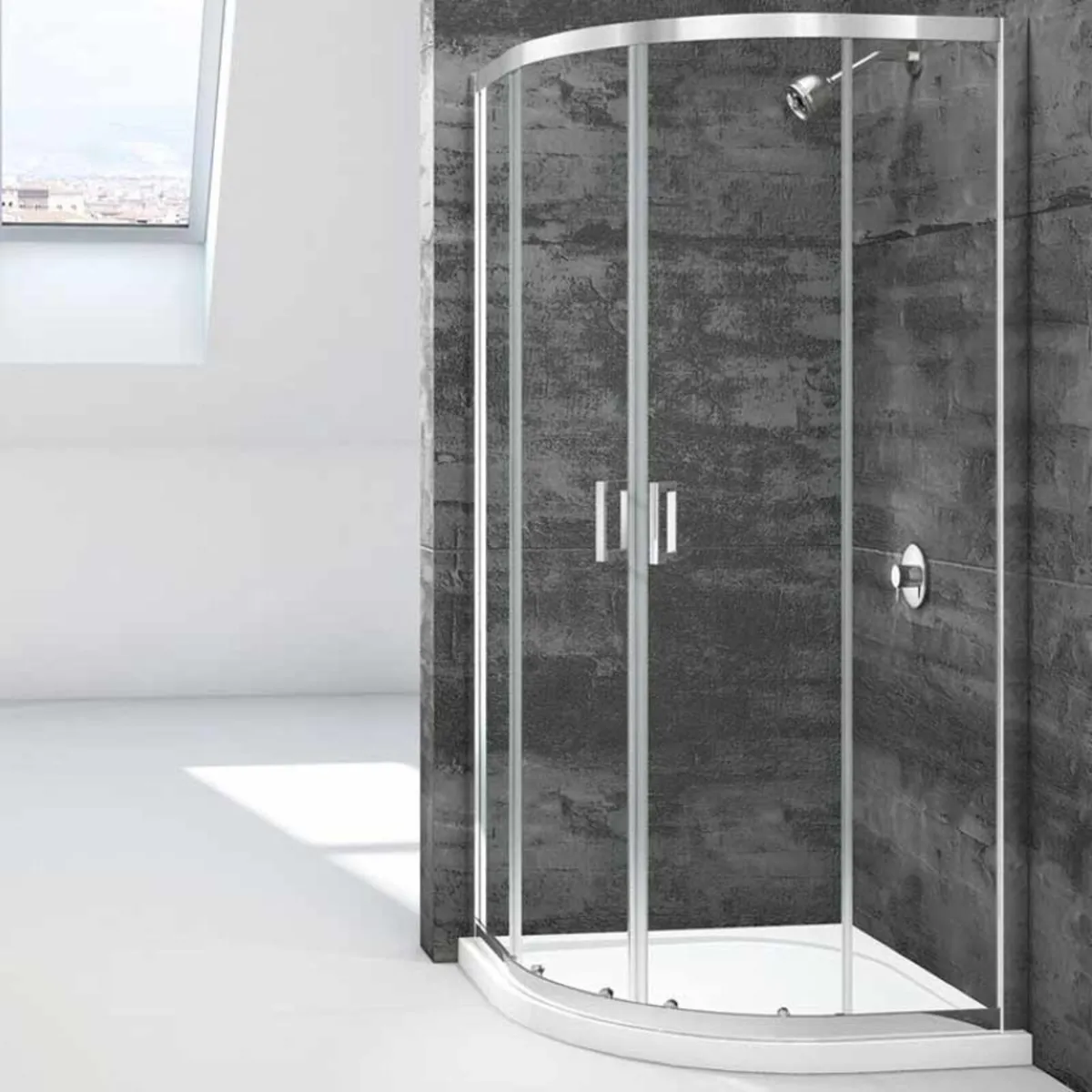 900mm Merlyn Mbox Double Quadrant Shower Doors