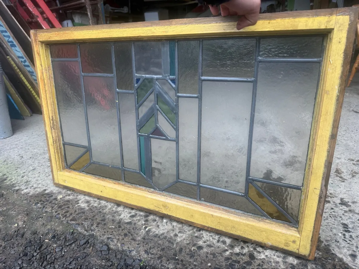 Selection of reclaimed stained glass windows - Image 4