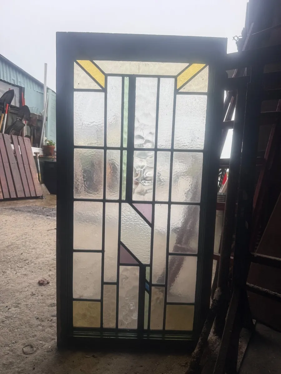 Selection of reclaimed stained glass windows - Image 2