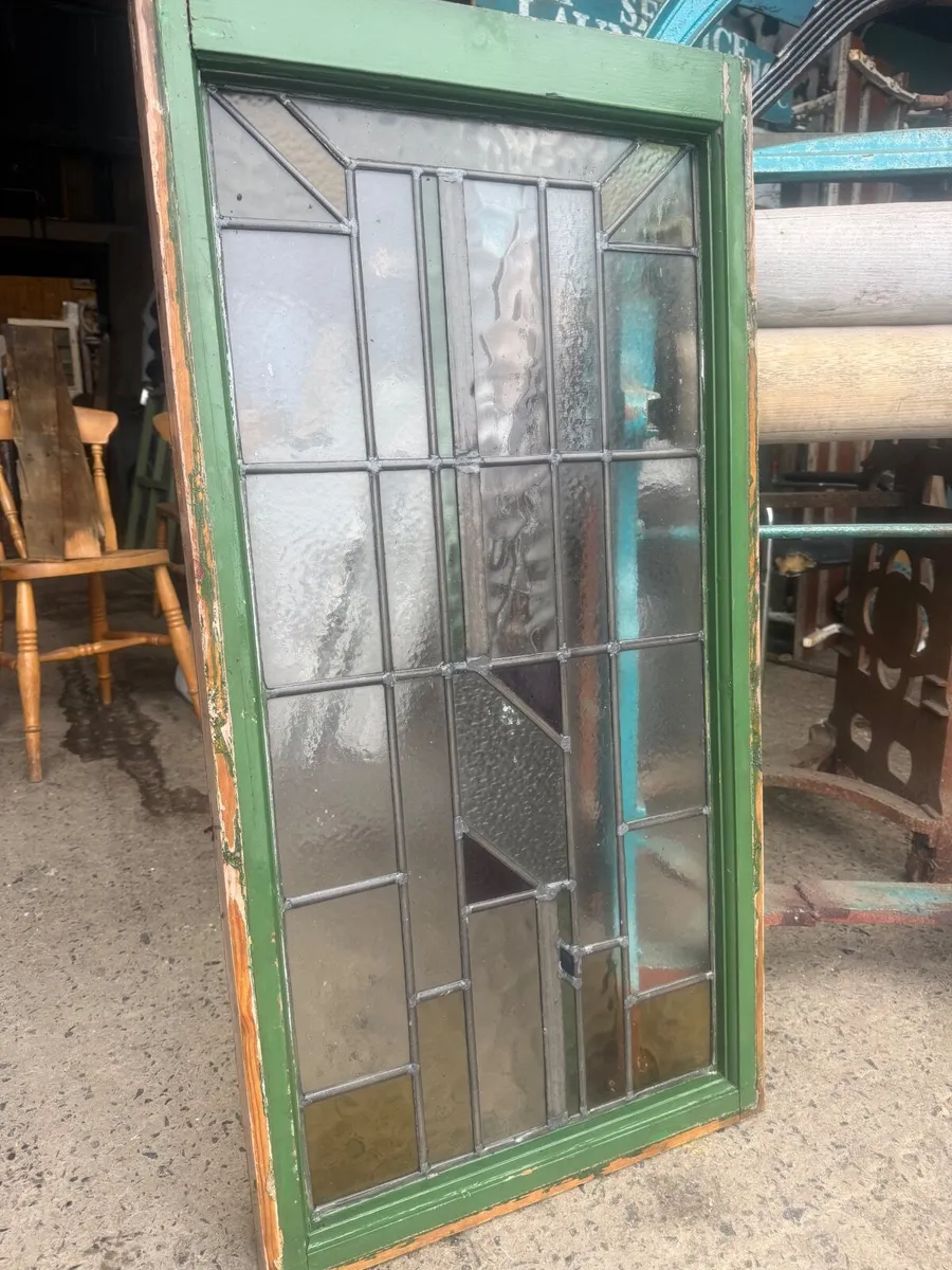Selection of reclaimed stained glass windows - Image 3