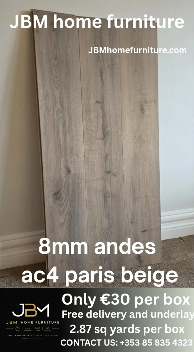 New 8mm laminate flooring - Image 1