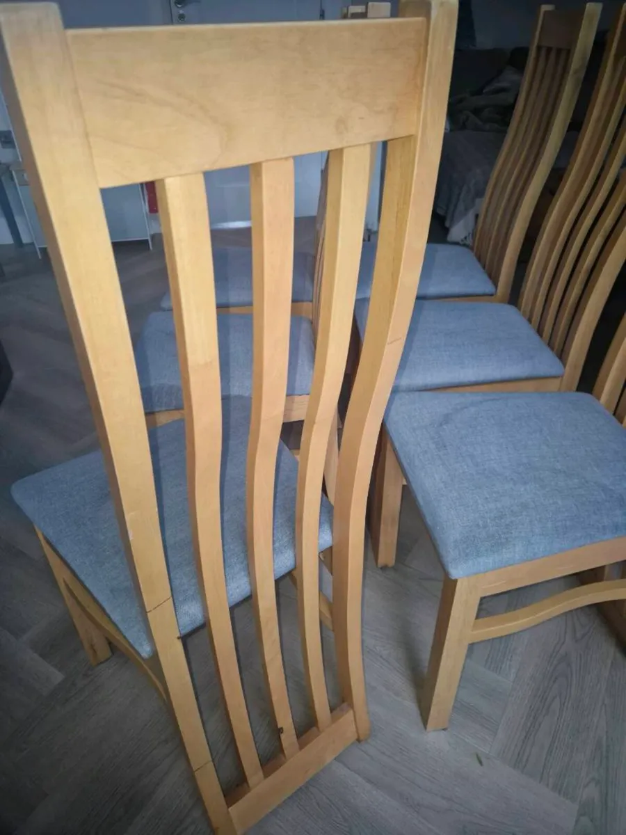 Solid wood dining chairs - Image 3