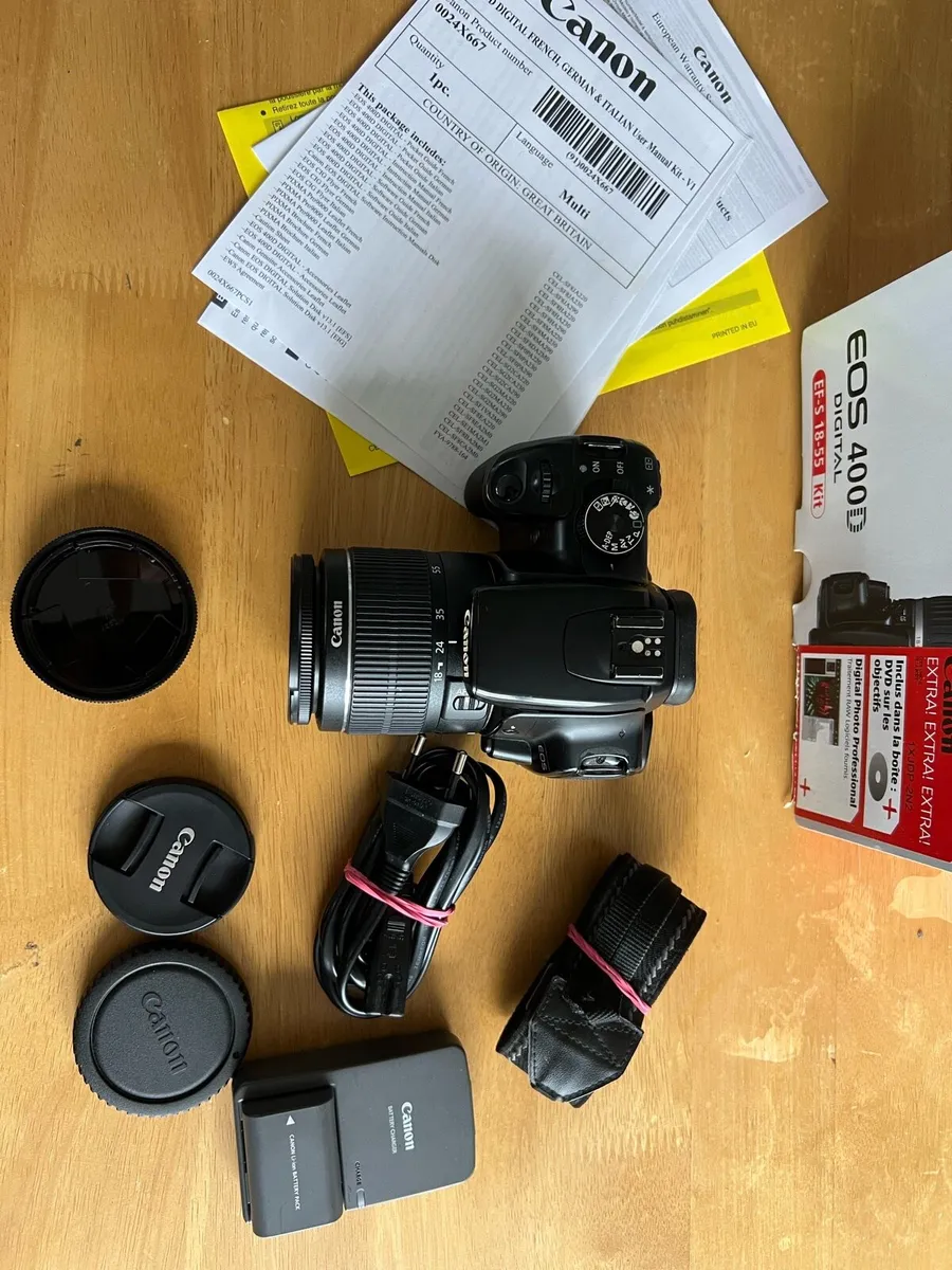 Canon EOS 400D with 18-55mm kit lens in Box - Image 2
