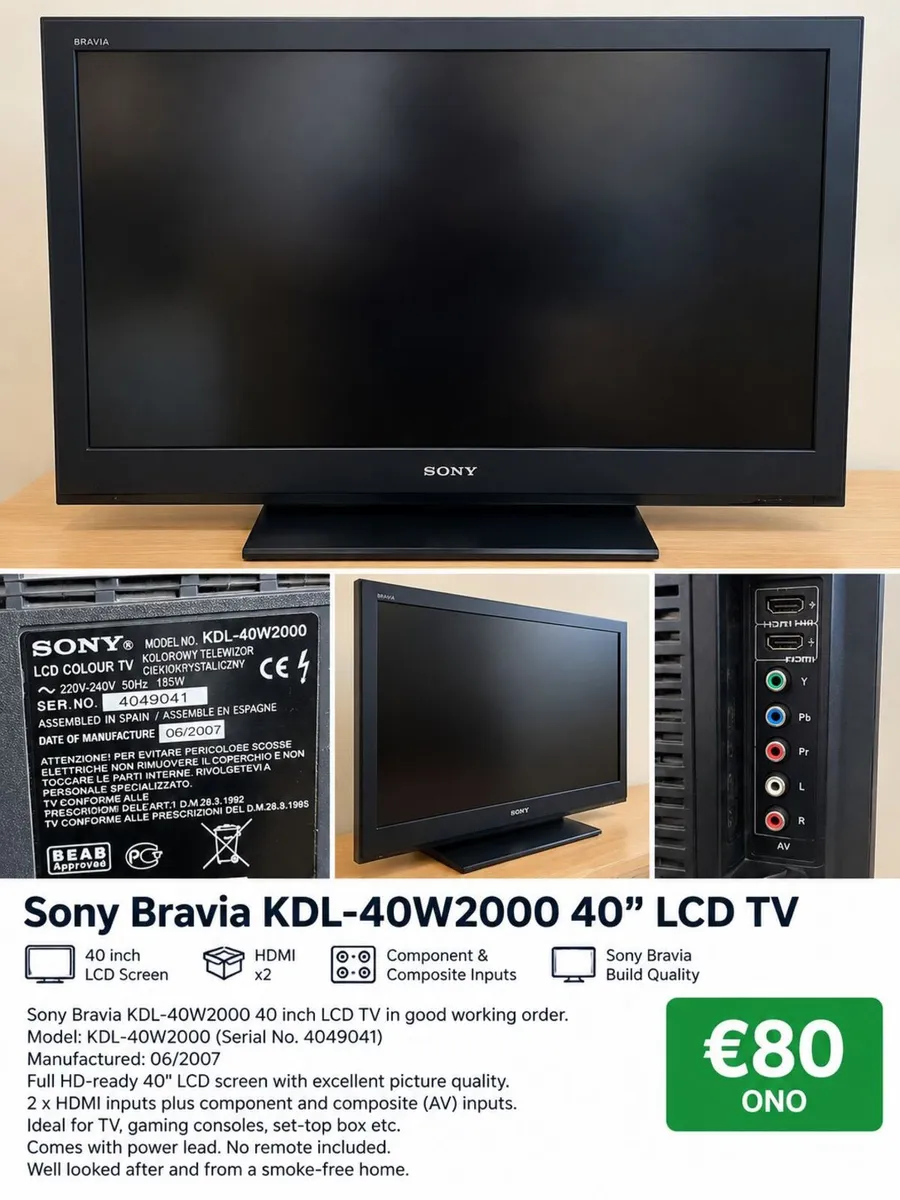 Sony Bravia TV - Image 1