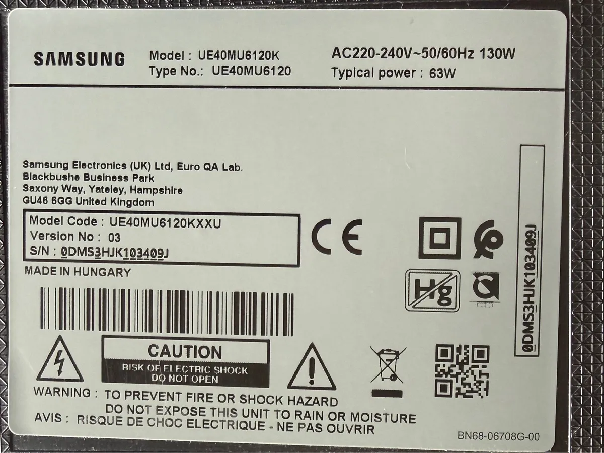 42” Samsung Smart TV - Image 4