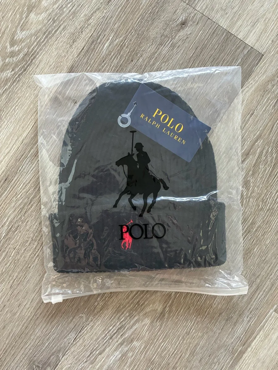 Black and red Ralph Lauren beanie - Image 3