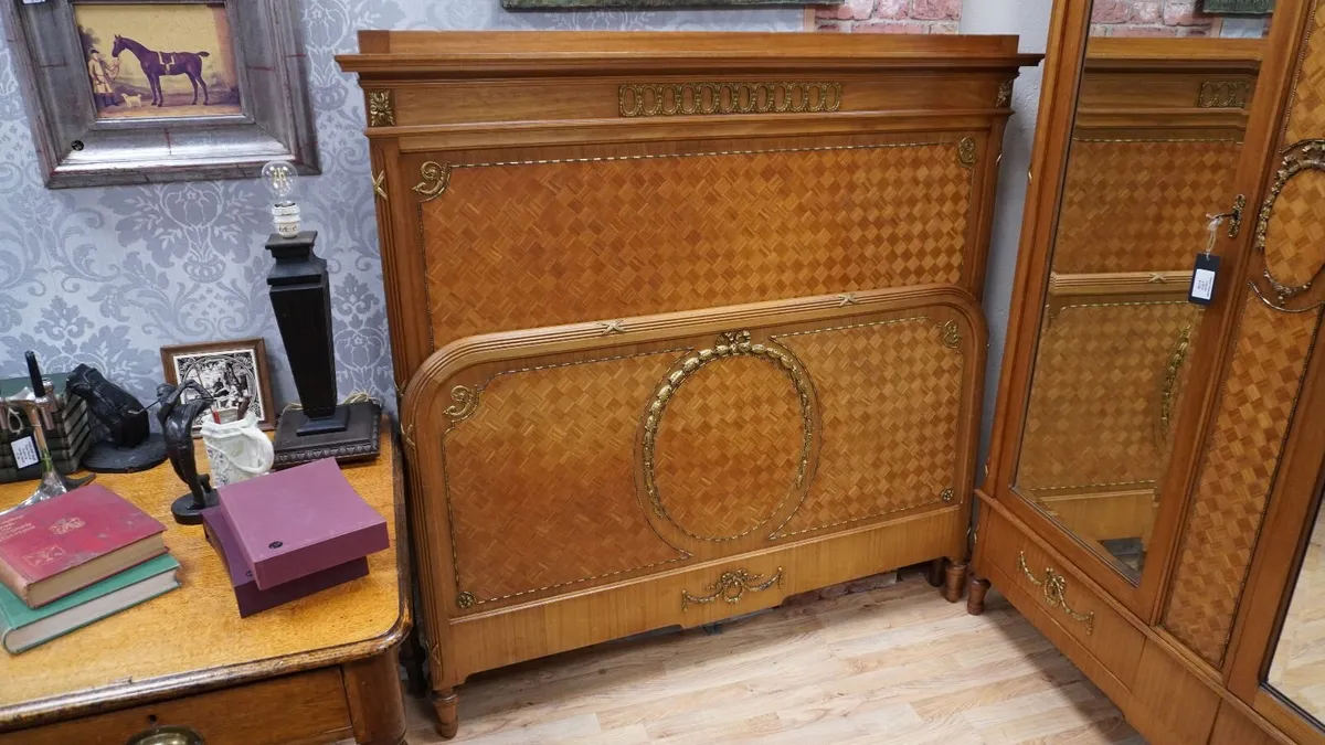French Antique Double Bed - Image 1