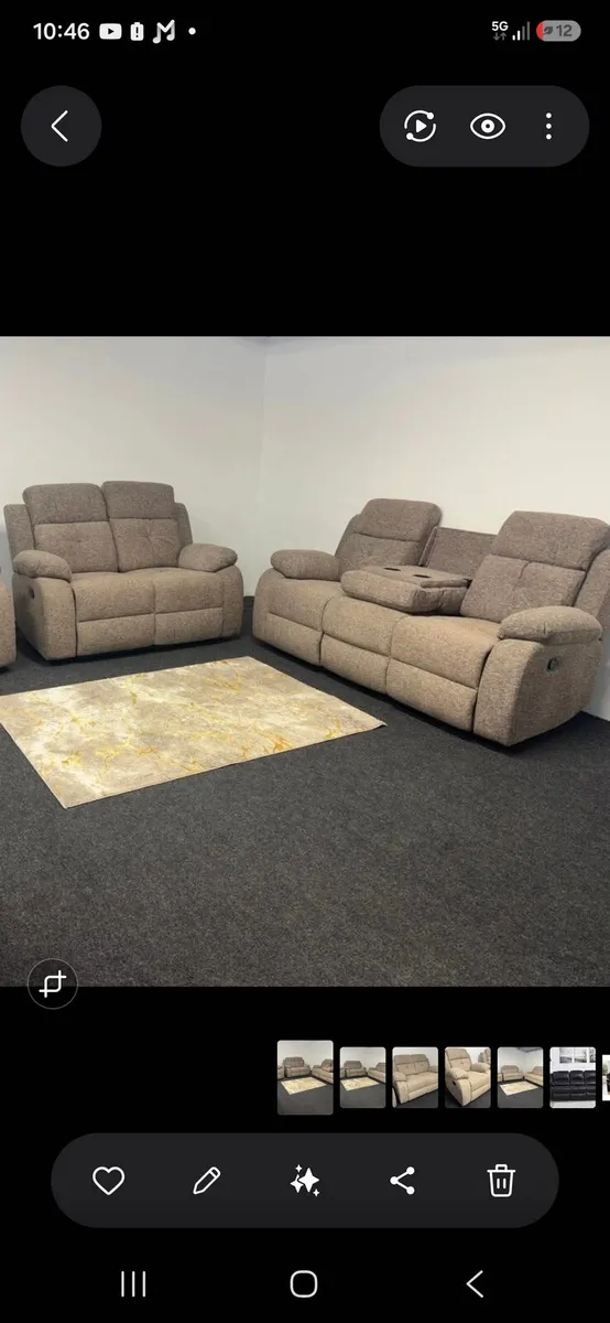 Brand new abbey 3 plus 2 recliners reduced - Image 1