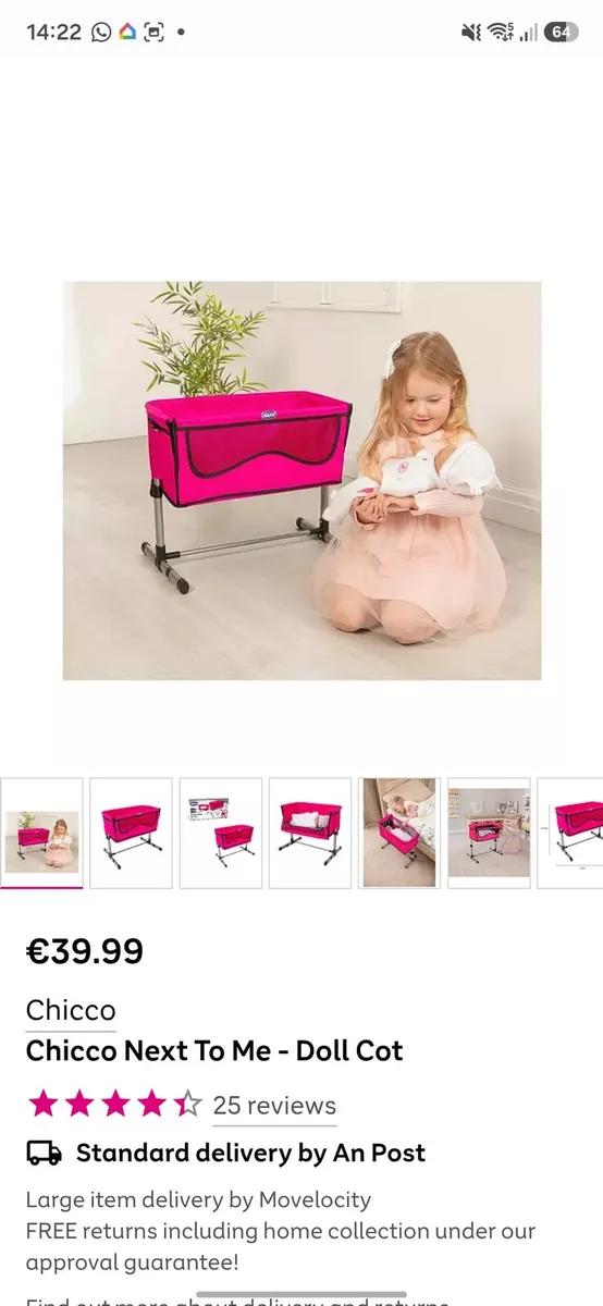 Chicco - next to me doll cot X 2 - Image 4