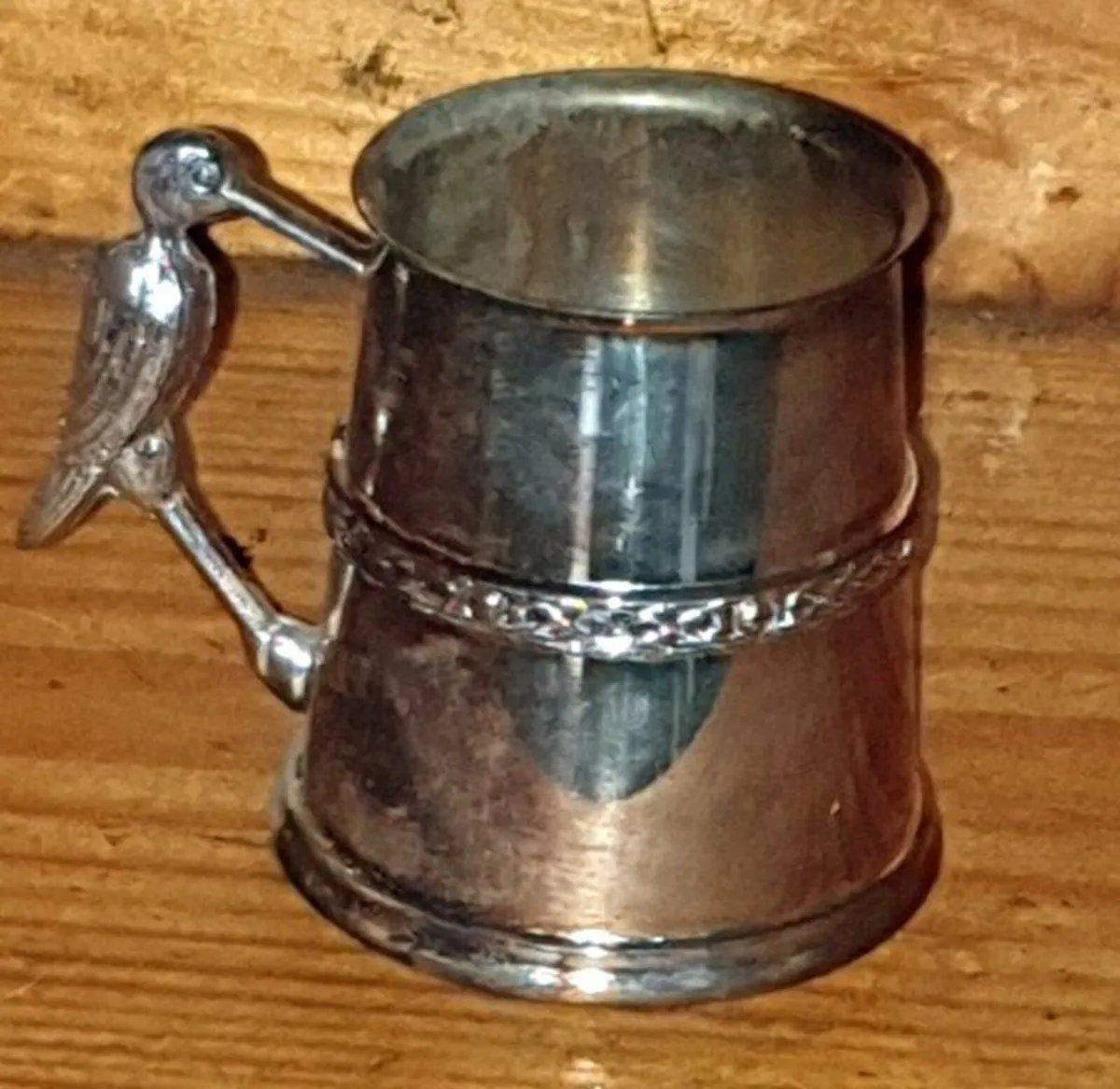 Vintage Sheffield Silver-Plated Christening Mug - Image 2
