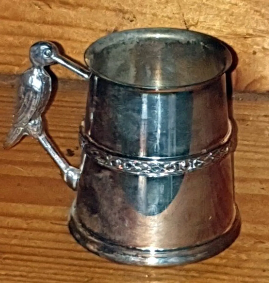 Vintage Sheffield Silver-Plated Christening Mug - Image 4