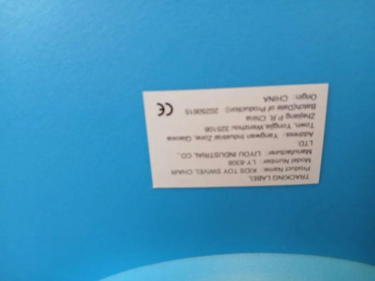 Sensory swivel Chair (Blue flower) - Image 3