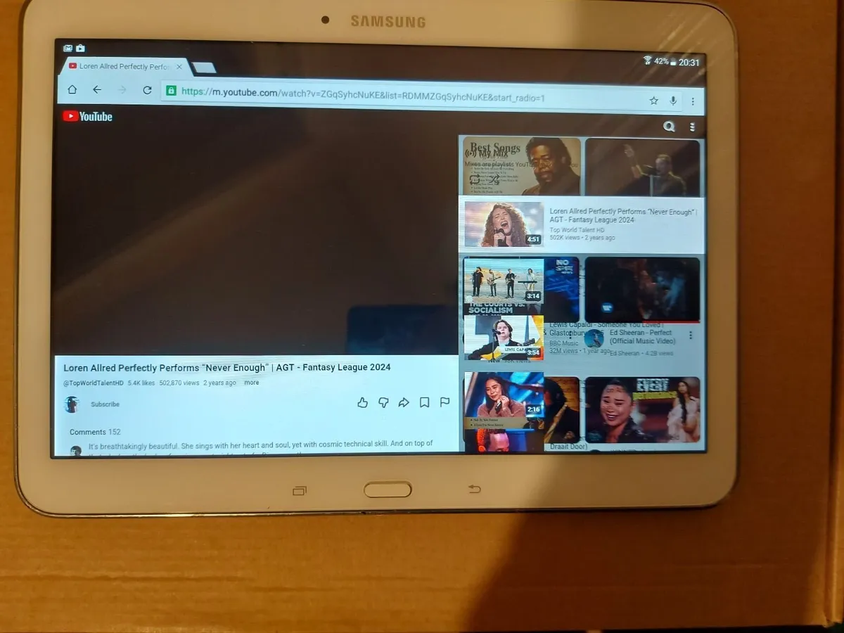 Samsung Galaxy Tab 4, Model SM-T530, 16GB, White - Image 1