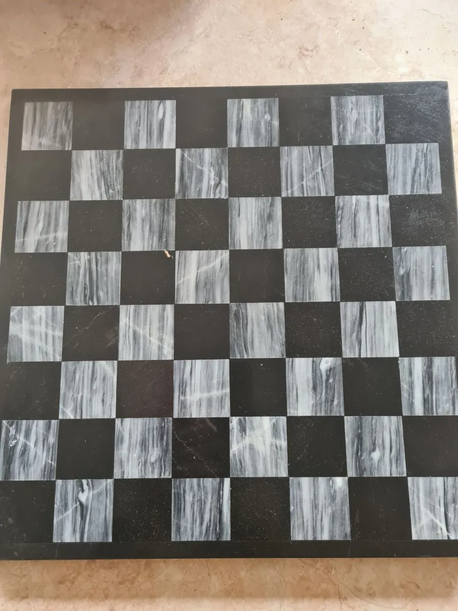 Greek Marble Chess Board 36cm x 36cm ……………………………….