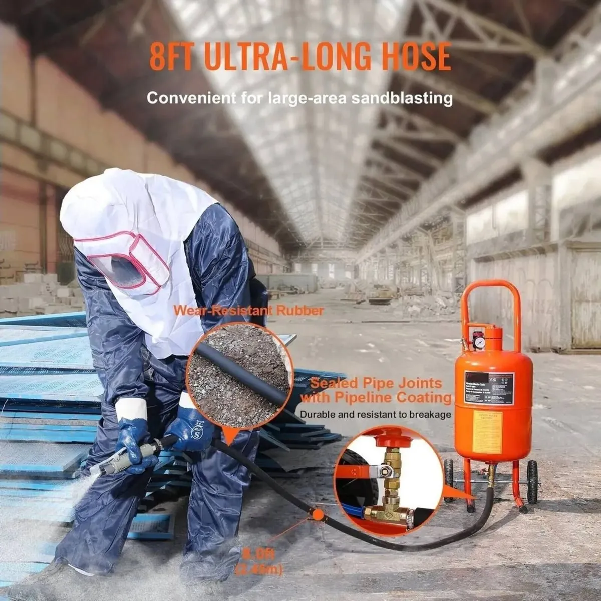 Sandblaster 18.9L Abrasive Cleaning Machine - Image 2