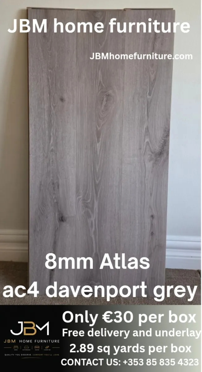 New grey laminate flooring