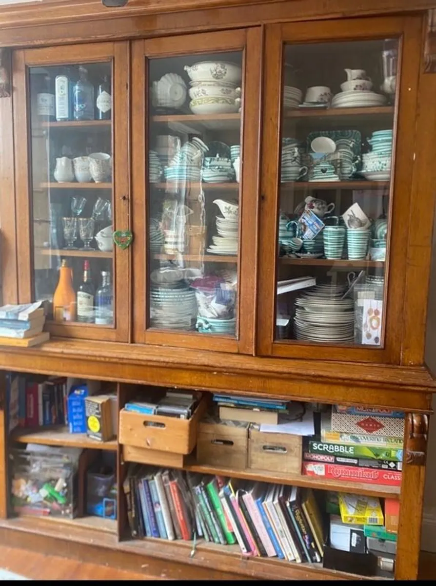 Antique Dresser bookcase in oak - Image 1