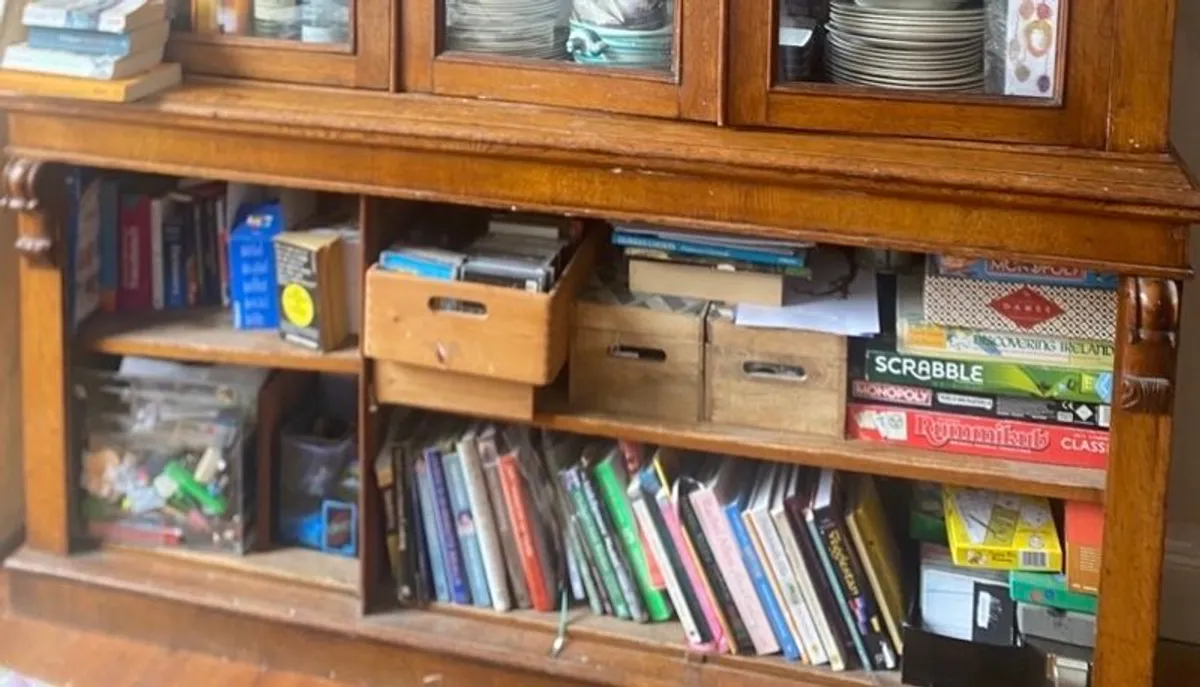 Antique Dresser bookcase in oak - Image 3