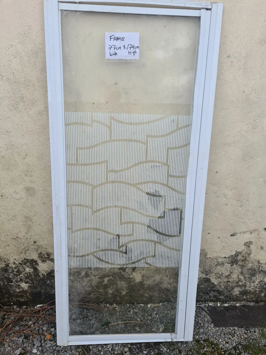 PVC Shower door,  open out door and Tray  80cm x 8 - Image 2
