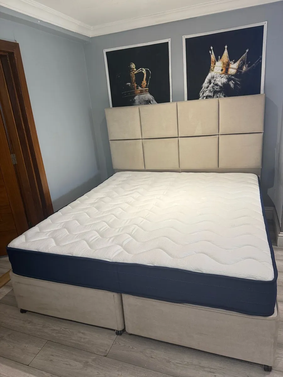 Super King Bed with Storage Drawers & Mattress - Image 4